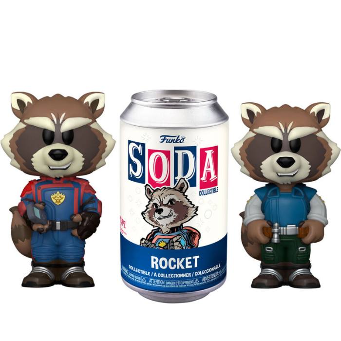 Vinyl SODA figure Marvel Guardians of the Galaxy Rocket 5 + 1 Chase 58796