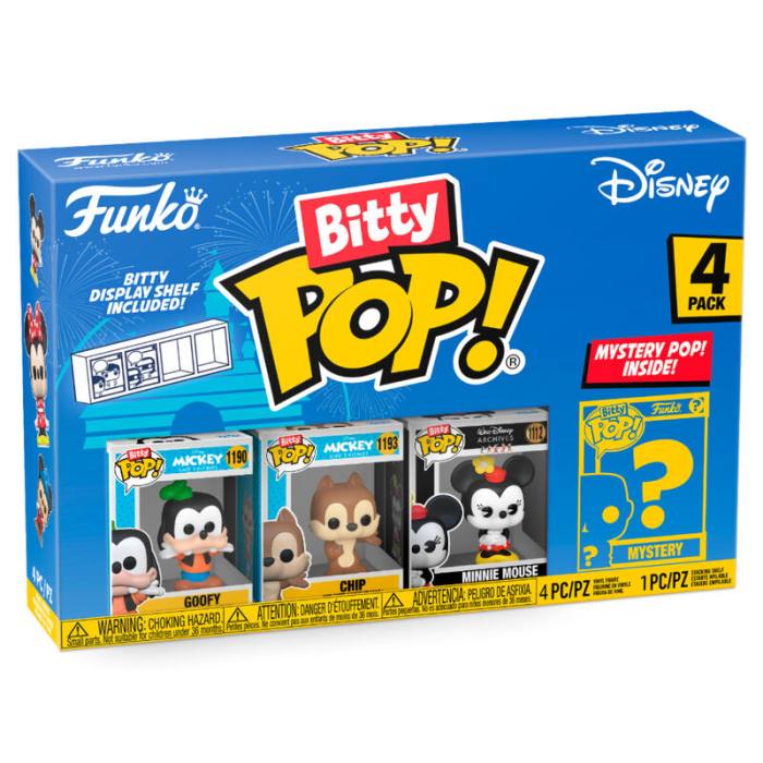 Blister 4 figures Bitty POP Disney Sorcerer Goofy 59194