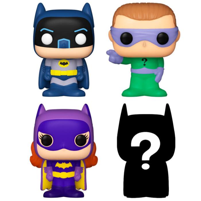 Blister 4 figures Bitty POP DC Comics Batman Adam West 59179