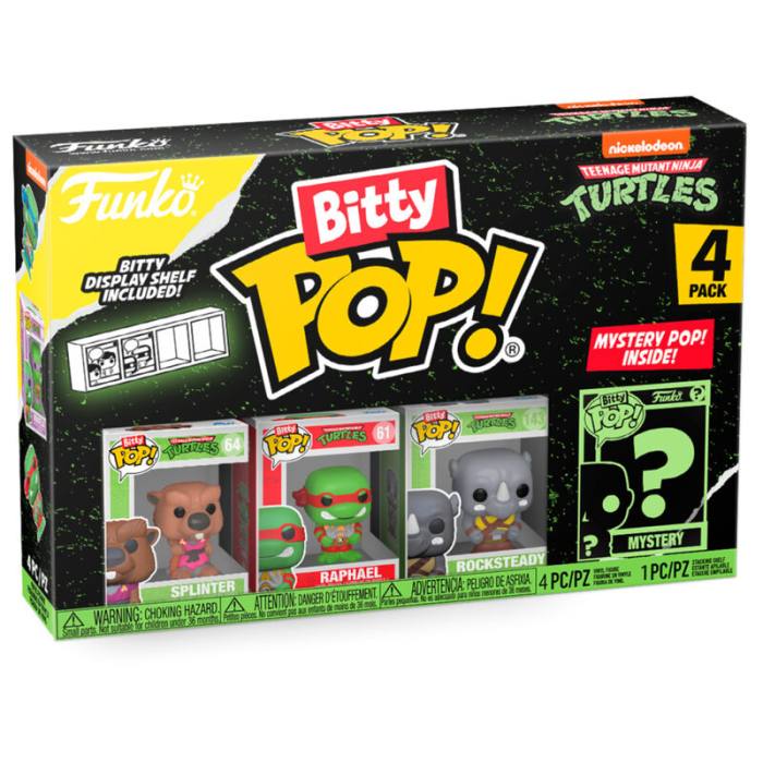 Blister 4 figures Bitty POP Teenage Mutant Ninja Turtles Splinter 59214