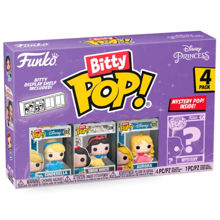 Blister 4 figures Bitty POP Disney Princess Cinderella 59869