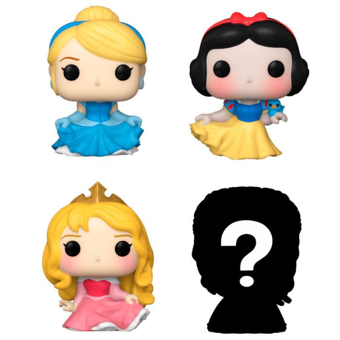 Blister 4 figures Bitty POP Disney Princess Cinderella 59870