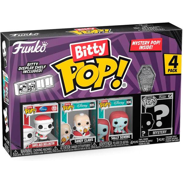 Blister 4 figures Bitty POP Disney Nightmare Before Christmas Santa Jack 59853
