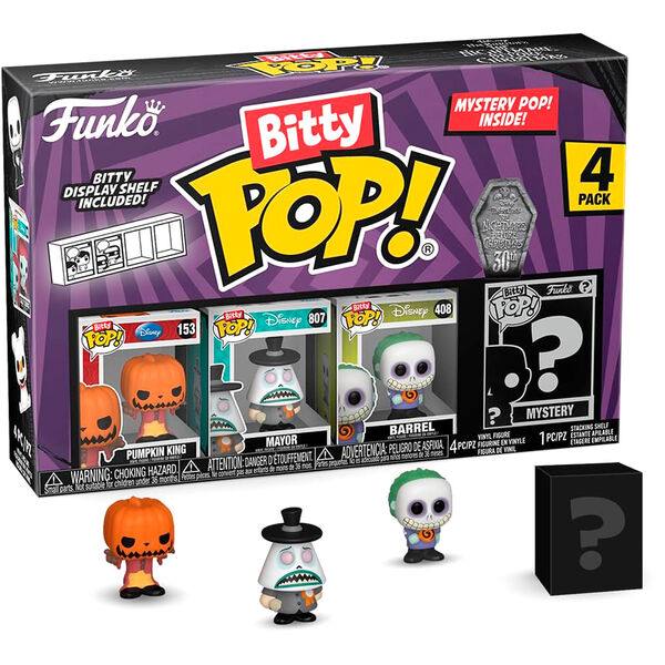 Blister 4 figures Bitty POP Disney Nightmare Before Christmas Pumpkin King 59847