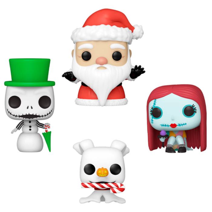 Pocket POP pack 4 figures Disney Nightmare Before Christmas Holiday Exclusive 59973