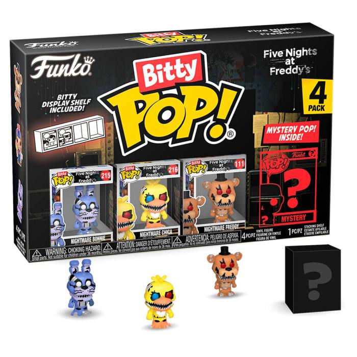 Blister 4 figures Bitty POP Five Nights at Freddys Nightmare Bonnie 59900