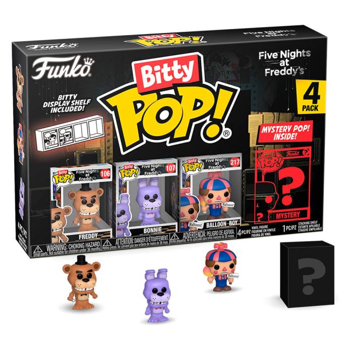 Blister 4 figures Bitty POP Five Nights at Freddys Freddy 59899