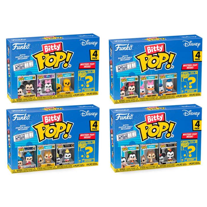 Assorted Blister 4 figures Bitty POP Disney Classic 60872