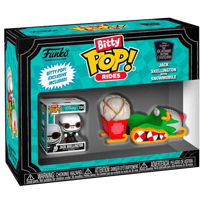 Bitty POP figure Ride Disney The Nightmare Before Christmas Jack Skellington with Snowmobile 62896